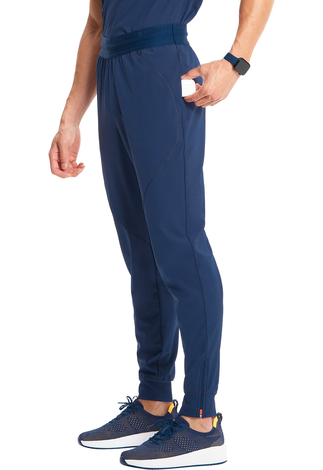 Pantalón clínico hombre azul marino Cherokee Infinity Jogger IN204a Navy, detalle 2 - Uniformes Clínicos Sami