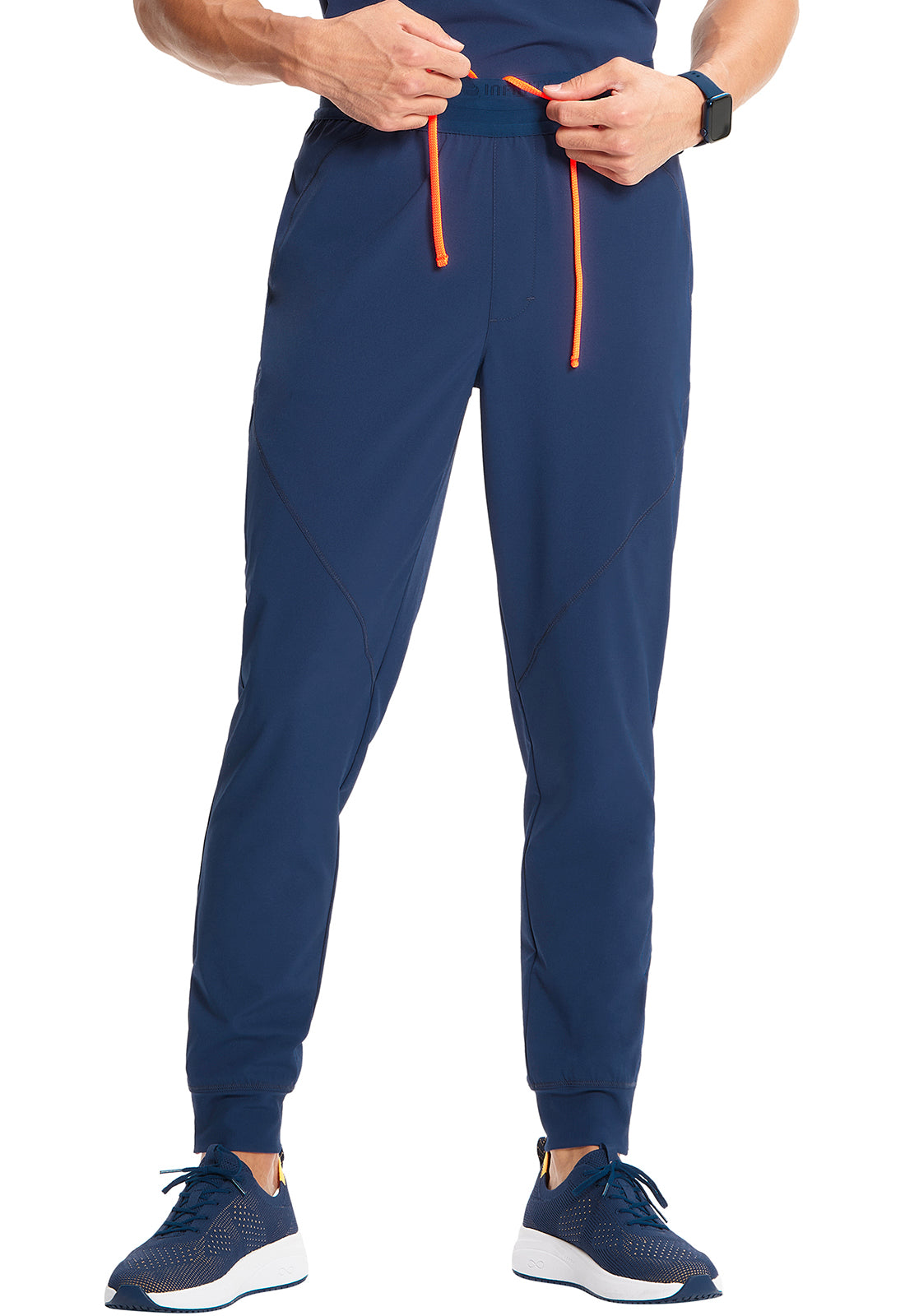 Pantalón clínico hombre azul marino Cherokee Infinity Jogger IN204a Navy, vista trasera - Uniformes Clínicos Sami