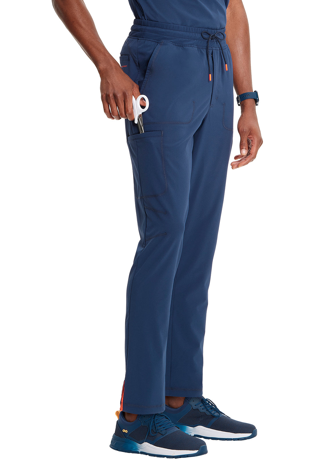 Pantalón clínico hombre azul marino Cherokee Infinity Navy GNR8 IN200A, detalle 2 - Uniformes Clínicos Sami