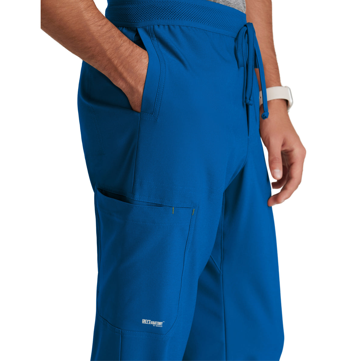 Pantalón clínico hombre azul rey Grey's Anatomy Evolve GSSP649, detalle 3 - Uniformes Clínicos Sami