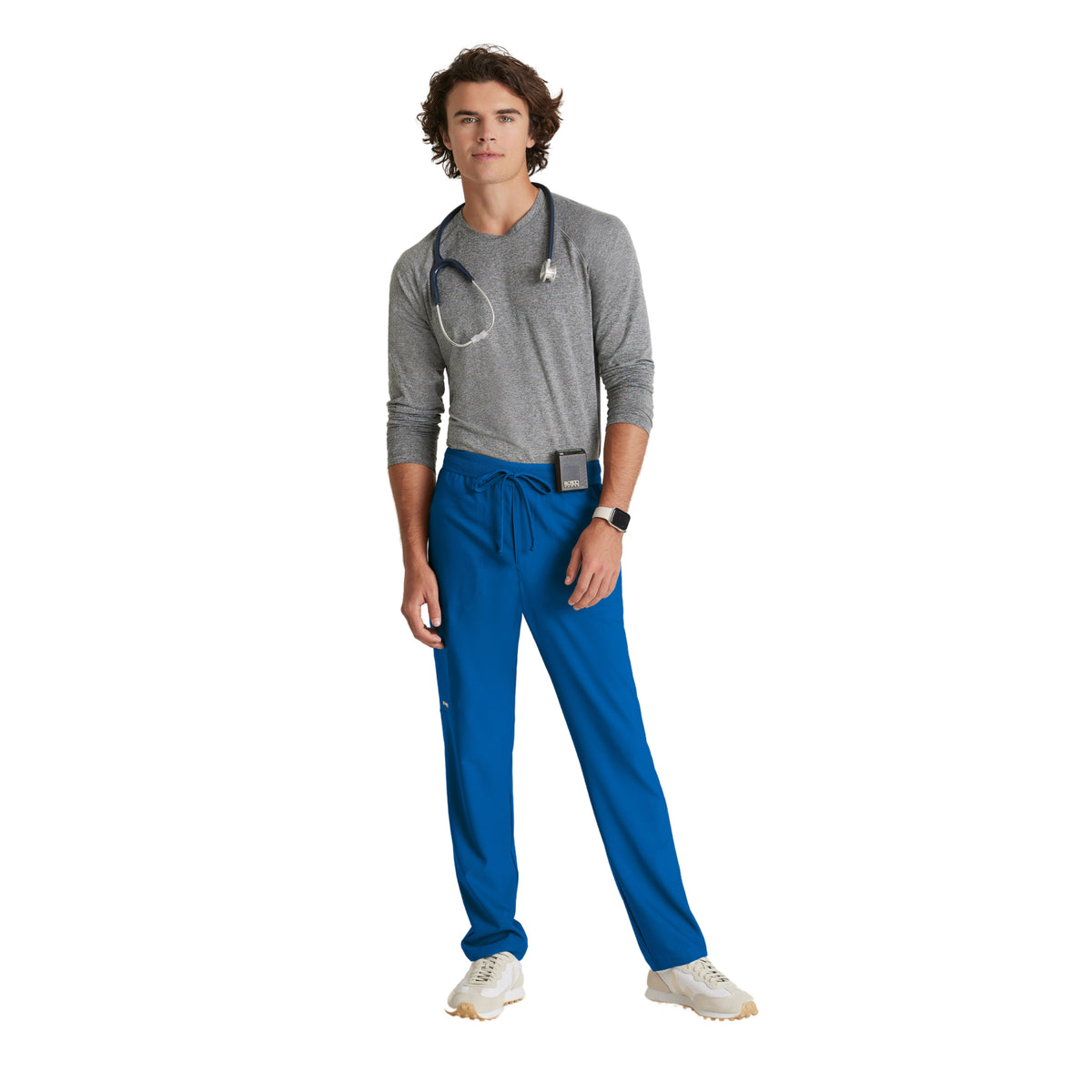 Pantalón clínico hombre azul rey Grey's Anatomy Evolve GSSP649, detalle 4 - Uniformes Clínicos Sami