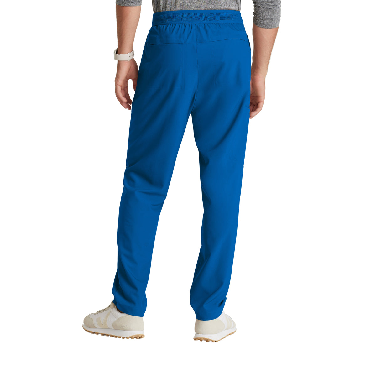 Pantalón clínico hombre azul rey Grey's Anatomy Evolve GSSP649, vista trasera - Uniformes Clínicos Sami