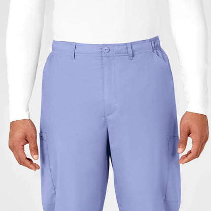 Pantalón clínico hombre celeste WonderWink WonderWORK, detalle 4 - Uniformes Clínicos Sami