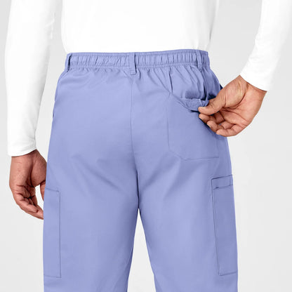 Pantalón clínico hombre celeste WonderWink WonderWORK, detalle 8 - Uniformes Clínicos Sami