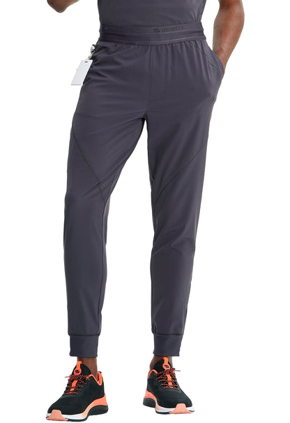 Pantalón clínico hombre gris Cherokee Infinity Jogger IN204a PWT, vista trasera - Uniformes Clínicos Sami