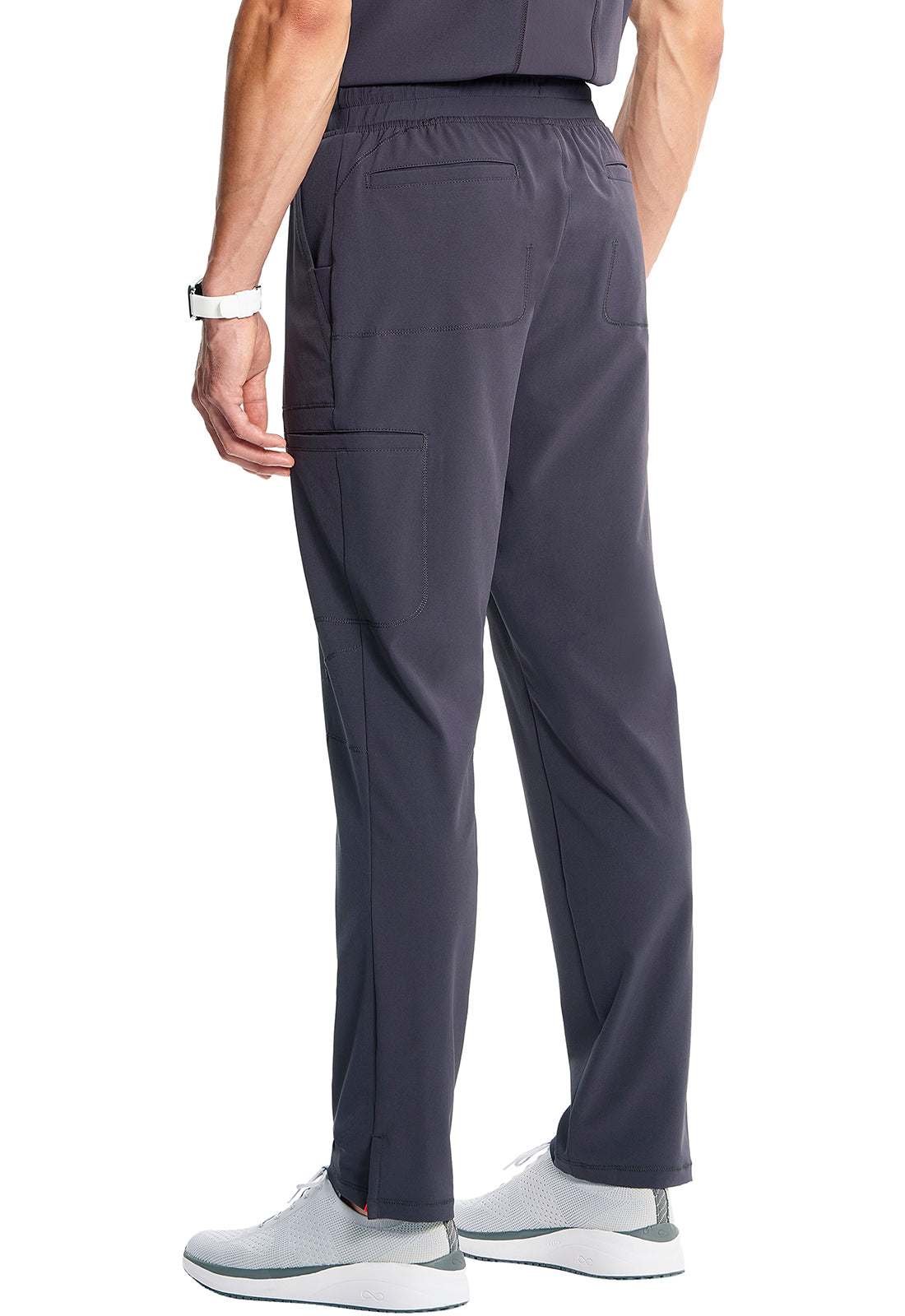 Pantalón clínico hombre gris Cherokee Infinity PWT GNR8 IN200A, detalle 3 - Uniformes Clínicos Sami