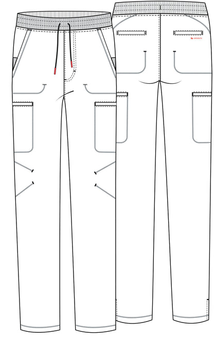 Pantalón clínico hombre gris Cherokee Infinity PWT GNR8 IN200A, detalle 4 - Uniformes Clínicos Sami