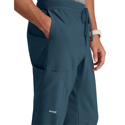Pantalón clínico hombre gris Grey's Anatomy Evolve GSSP649, detalle 3 - Uniformes Clínicos Sami