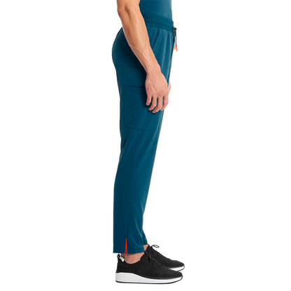 Pantalón clínico hombre petróleo Cherokee Infinity Caribean CAPS GNR8 IN200A, vista trasera - Uniformes Clínicos Sami