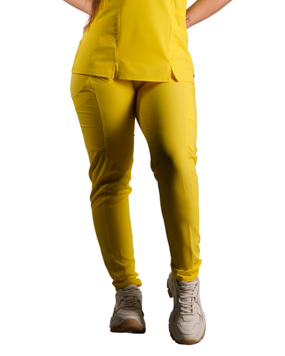 Pantalón clínico mujer amarillo Valere 5022 - Uniformes Clínicos Sami