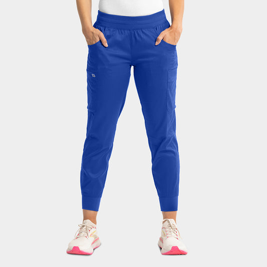 Pantalón clínico mujer azul rey Jogger EDGE 6803 - Uniformes Clínicos Sami