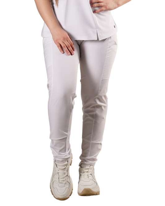 Pantalón clínico mujer blanco 5022 - Uniformes Clínicos Sami