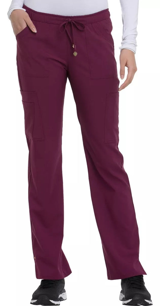 Pantalón clínico mujer burdeo HeartSoul HS025 - Uniformes Clínicos Sami