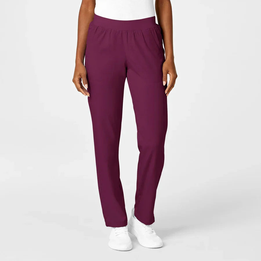 Pantalón clínico Mujer 5419A Wonderwink Pro, color burdeo - Uniformes Clínicos Sami