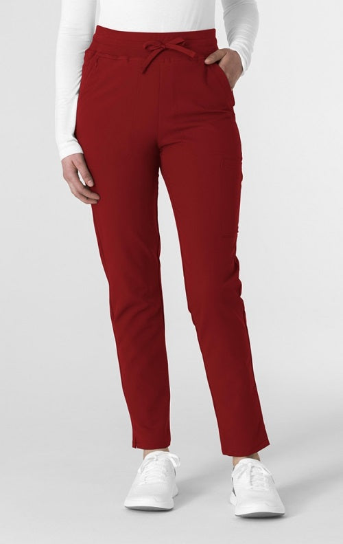 Pantalón clínico mujer burdeo WonderWink Thrive 5222 - Uniformes Clínicos Sami