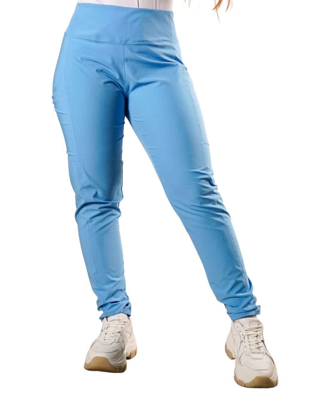 Pantalón clínico mujer celeste Valere Flex 5022 - Uniformes Clínicos Sami