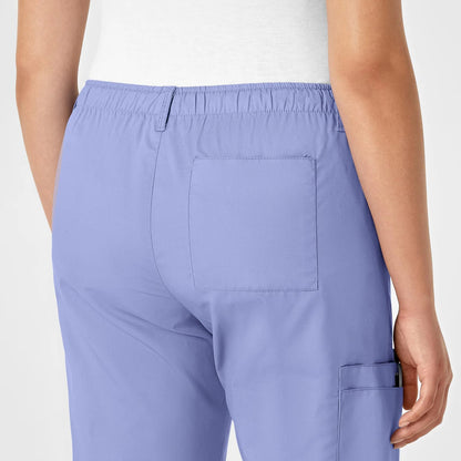 Pantalón clínico mujer celeste WonderWink WonderWORK, detalle 3 - Uniformes Clínicos Sami