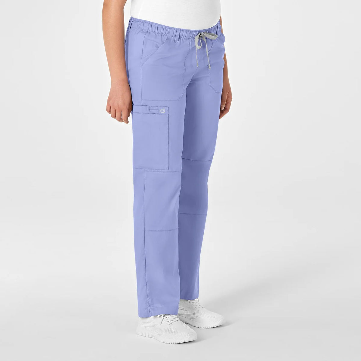 Pantalón clínico mujer celeste WonderWink WonderWORK, detalle 7 - Uniformes Clínicos Sami