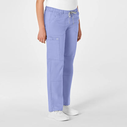 Pantalón clínico mujer celeste WonderWink WonderWORK, detalle 7 - Uniformes Clínicos Sami