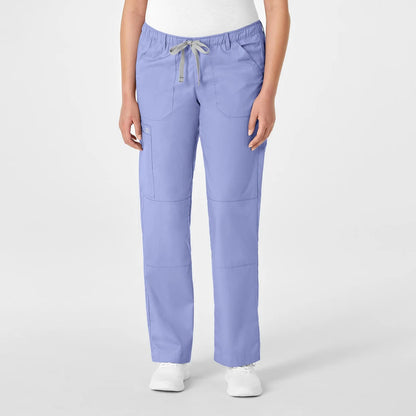 Pantalón clínico mujer celeste WonderWink WonderWORK - Uniformes Clínicos Sami