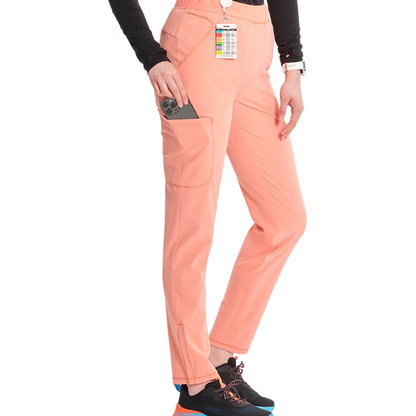 Pantalón clínico mujer coral Cherokee Infinity IN120a Electric EECR, vista trasera - Uniformes Clínicos Sami
