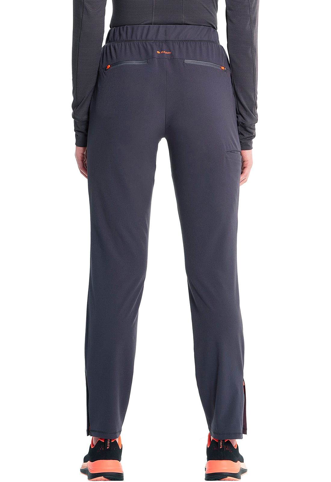 Pantalón clínico mujer gris Cherokee Infinity IN120a PWT GNR8, detalle 3 - Uniformes Clínicos Sami