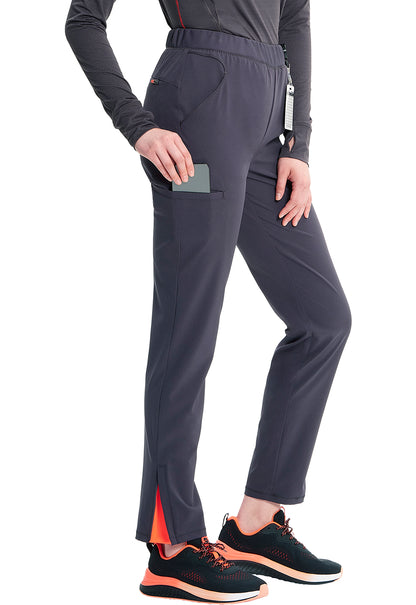 Pantalón clínico mujer gris Cherokee Infinity IN120a PWT GNR8, vista trasera - Uniformes Clínicos Sami
