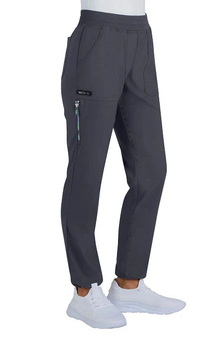 Pantalón clínico mujer gris oscuro Koi Lite 779L-77, vista trasera - Uniformes Clínicos Sami