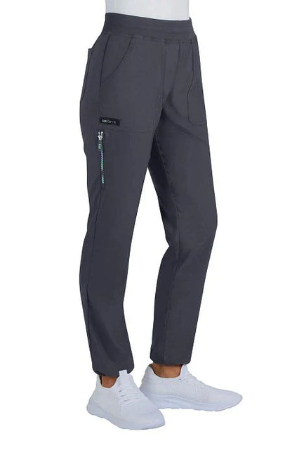 Pantalón clínico mujer gris oscuro Koi Lite 779L-77, vista trasera - Uniformes Clínicos Sami