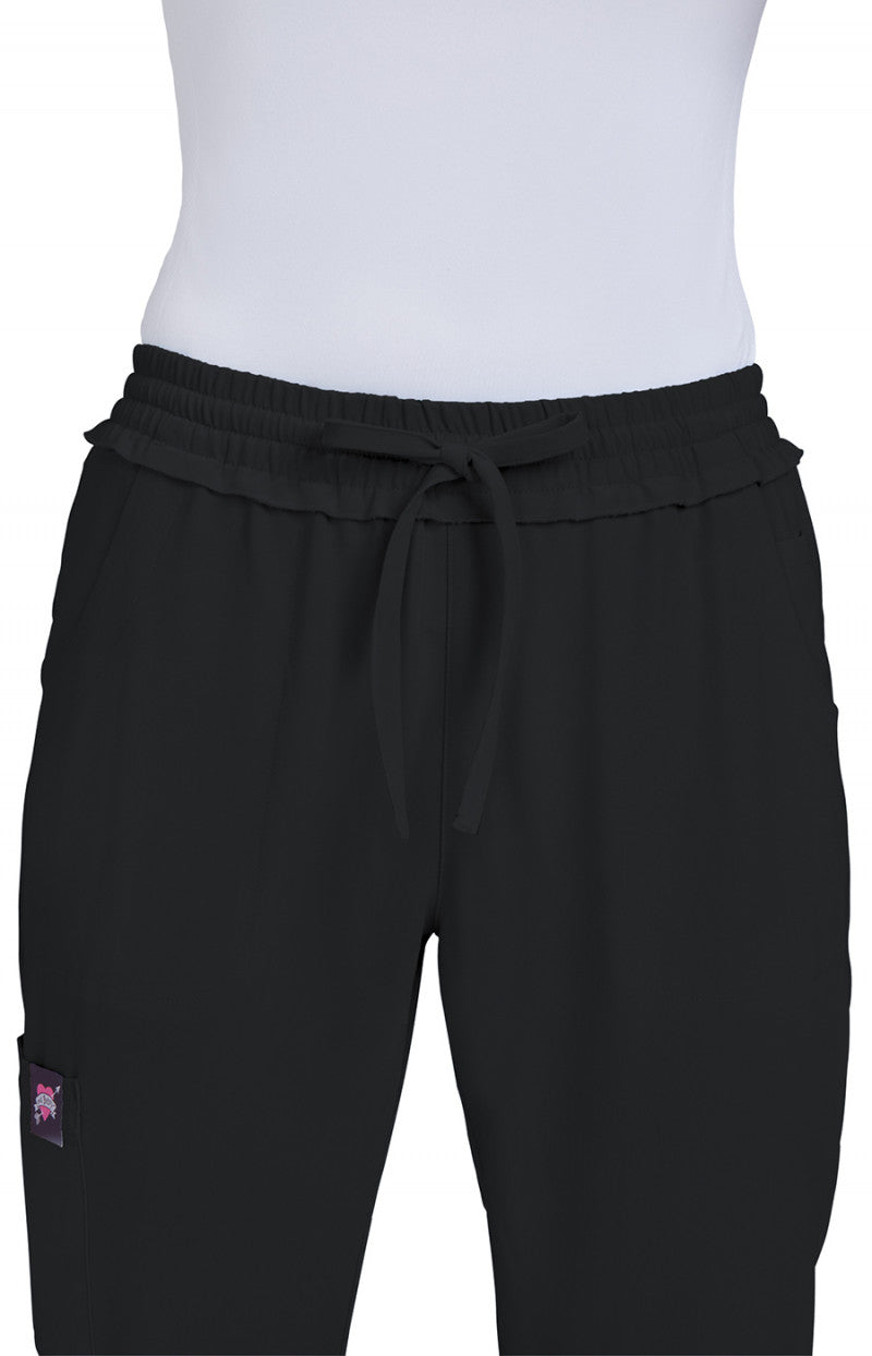 Pantalón clínico mujer negro Betsey Johnson Bergamot B706, detalle 2 - Uniformes Clínicos Sami