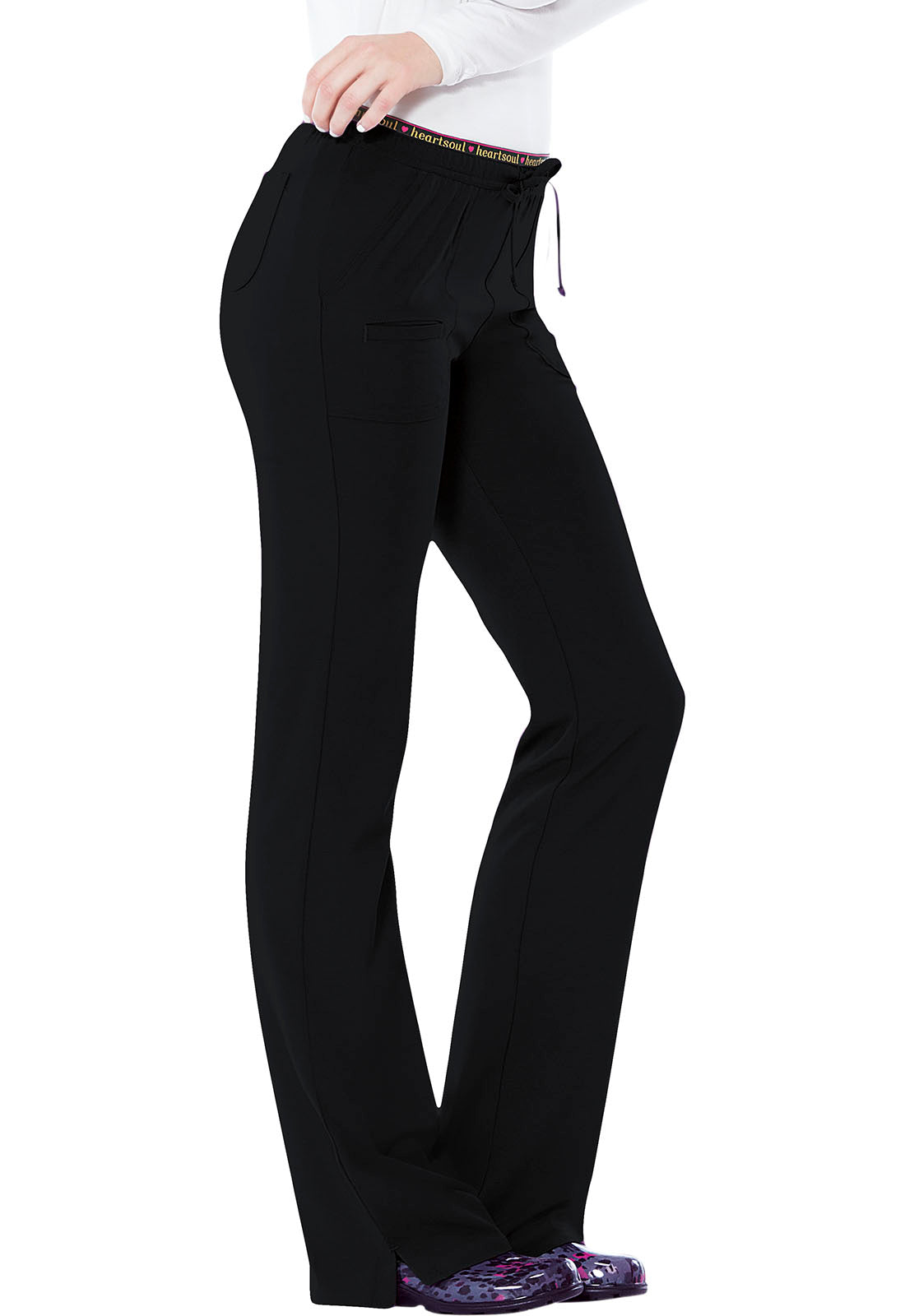 Pantalón clínico mujer negro HeartSoul - Uniformes Clínicos Sami