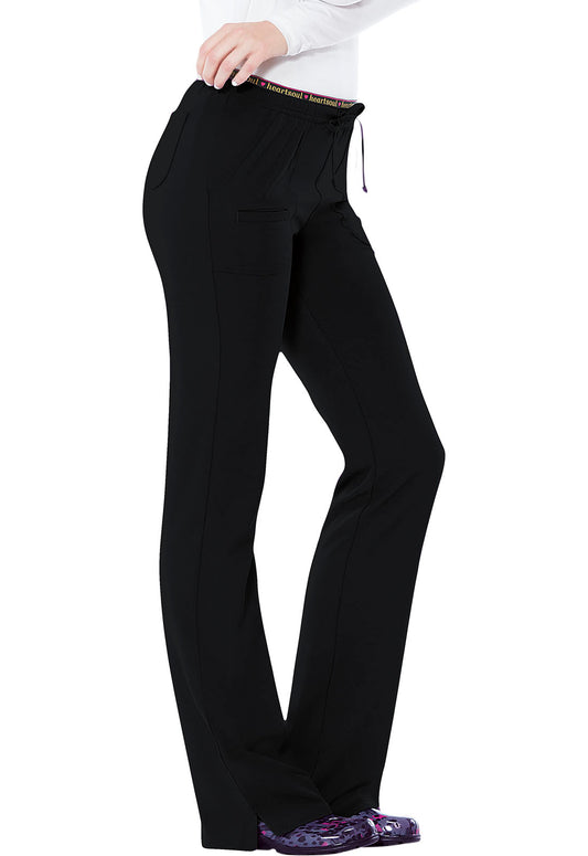 Pantalón clínico mujer negro HeartSoul - Uniformes Clínicos Sami