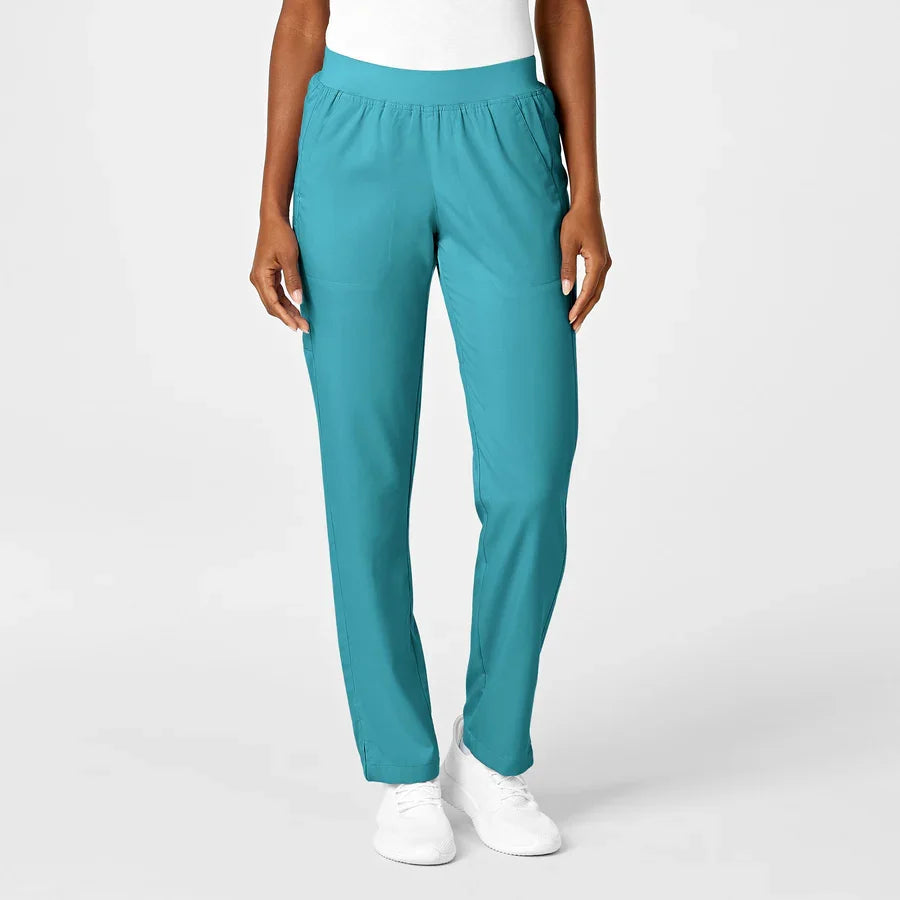 Pantalón clínico Mujer 5419A Wonderwink Pro, color TEAL - Uniformes Clínicos Sami