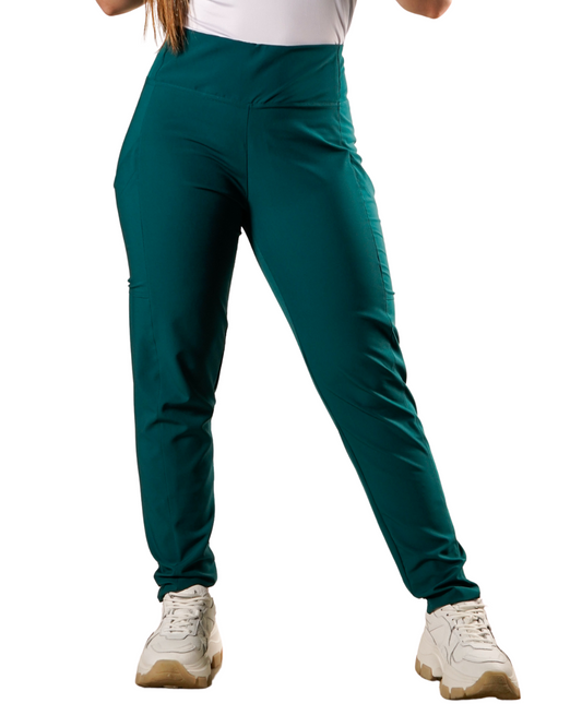 Pantalón clínico mujer verde Valere Flex 5022 - Uniformes Clínicos Sami