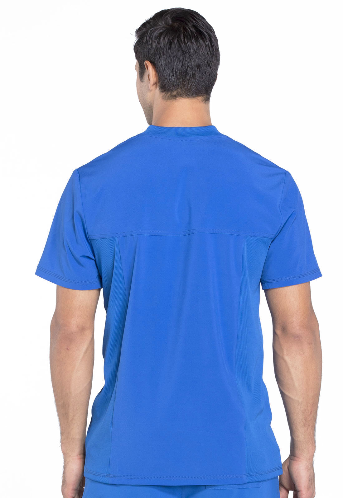 Polera clínica hombre azul rey Cherokee Infinity CK910a RYPS Legacy, detalle 3 - Uniformes Clínicos Sami