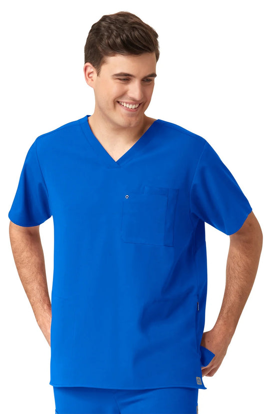 Polera clínica hombre azul rey WonderWink Aero 6429a - Uniformes Clínicos Sami