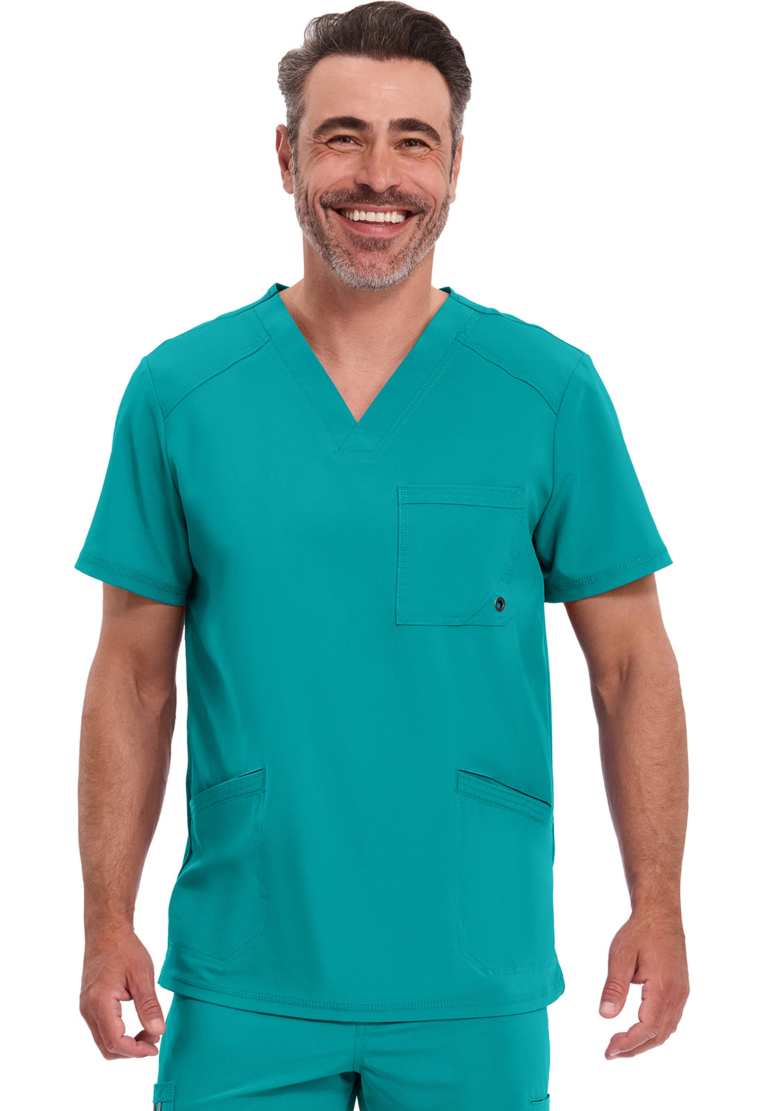 Polera clínica hombre Cherokee Infinity CK900a Legacy, detalle 10 - Uniformes Clínicos Sami