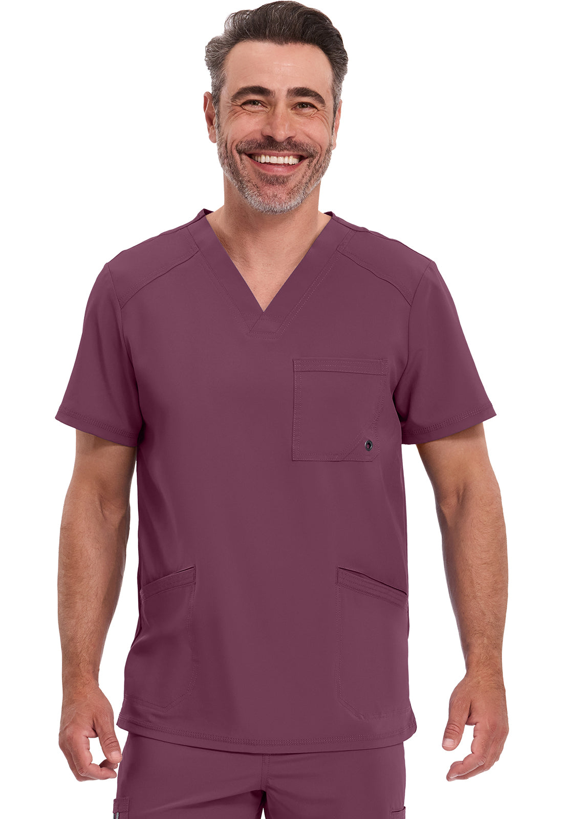 Polera clínica hombre Cherokee Infinity CK900a Legacy, detalle 3 - Uniformes Clínicos Sami