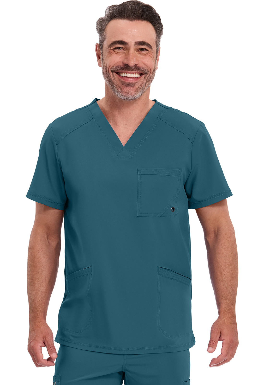 Polera clínica hombre Cherokee Infinity CK900a Legacy, detalle 4 - Uniformes Clínicos Sami