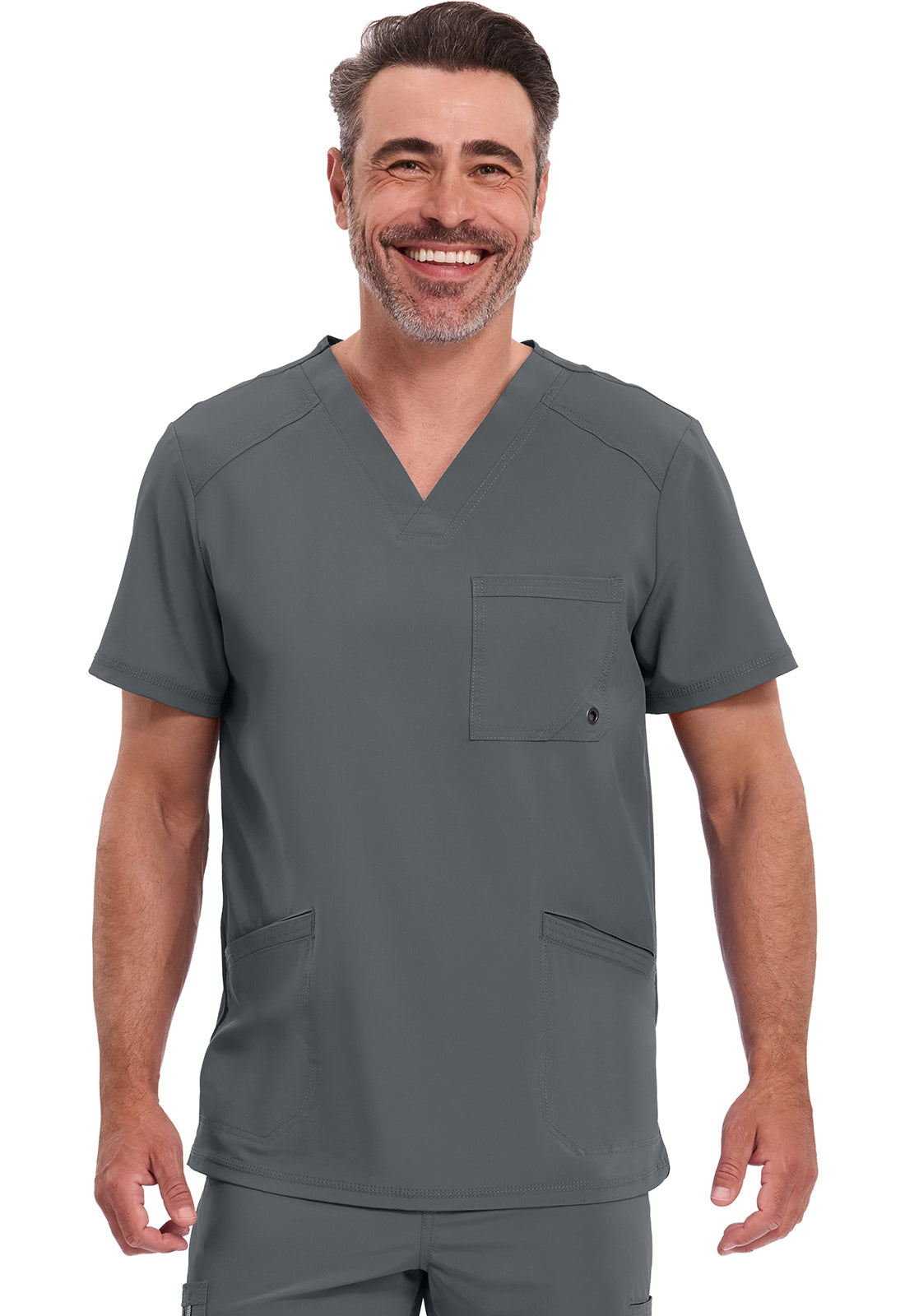 Polera clínica hombre Cherokee Infinity CK900a Legacy, detalle 5 - Uniformes Clínicos Sami