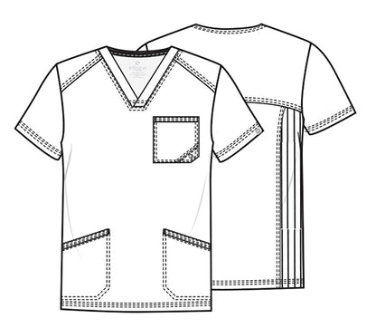 Polera clínica hombre Cherokee Infinity CK900a Legacy, detalle 6 - Uniformes Clínicos Sami