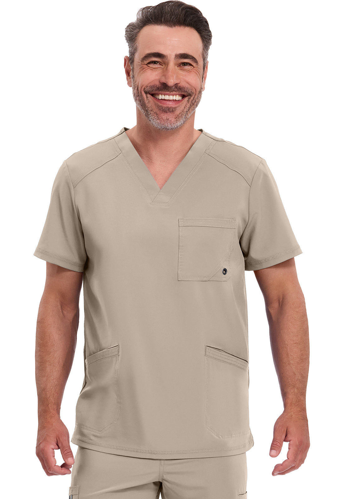 Polera clínica hombre Cherokee Infinity CK900a Legacy, detalle 7 - Uniformes Clínicos Sami