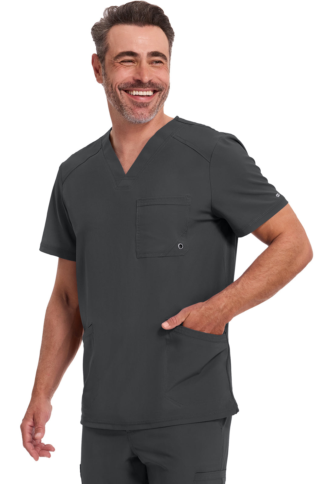 Polera clínica hombre Cherokee Infinity CK900a Legacy, detalle 8 - Uniformes Clínicos Sami