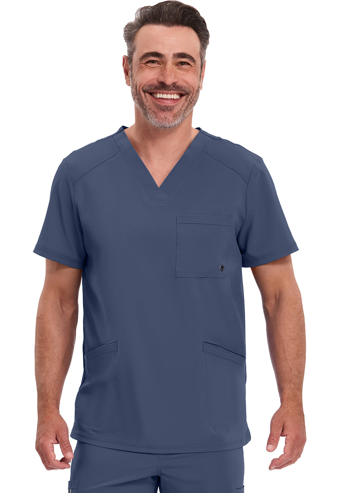 Polera clínica hombre Cherokee Infinity CK900a Legacy, vista trasera - Uniformes Clínicos Sami