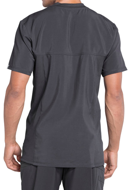 Polera clínica hombre gris Cherokee Infinity CK910a PWPS Legacy, detalle 3 - Uniformes Clínicos Sami
