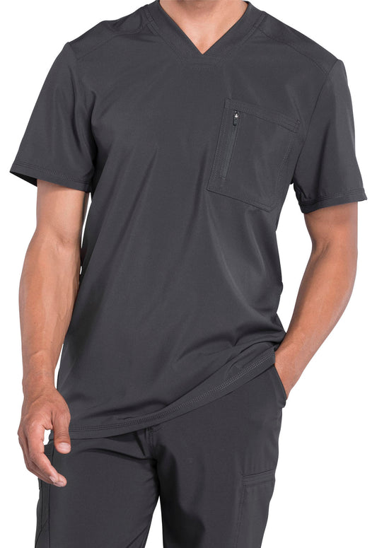 Polera clínica hombre gris Cherokee Infinity CK910a PWPS Legacy - Uniformes Clínicos Sami