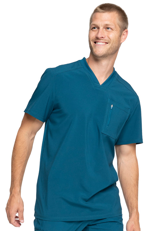Polera clínica hombre petróleo Cherokee Infinity CK910a Caribean CAPS - Uniformes Clínicos Sami