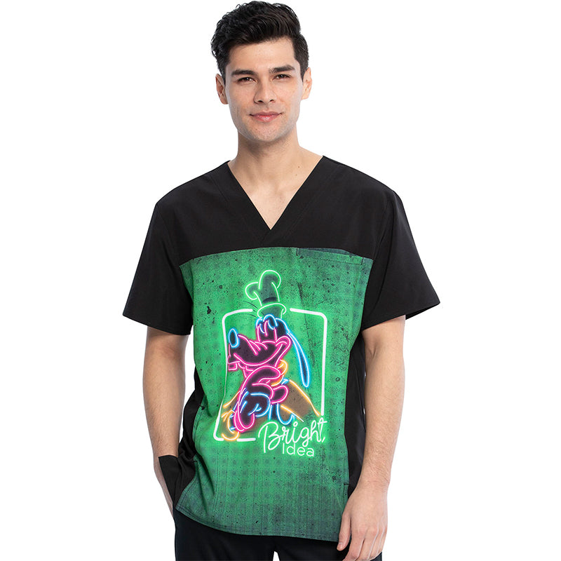 Polera clínica hombre Tooniforms Estampada MKFY TF712 - Uniformes Clínicos Sami