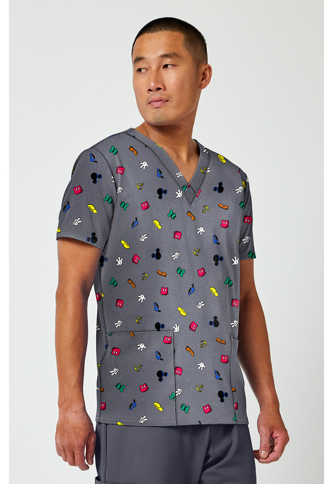 Polera clínica hombre Tooniforms estampada MKXB TF788 - Uniformes Clínicos Sami