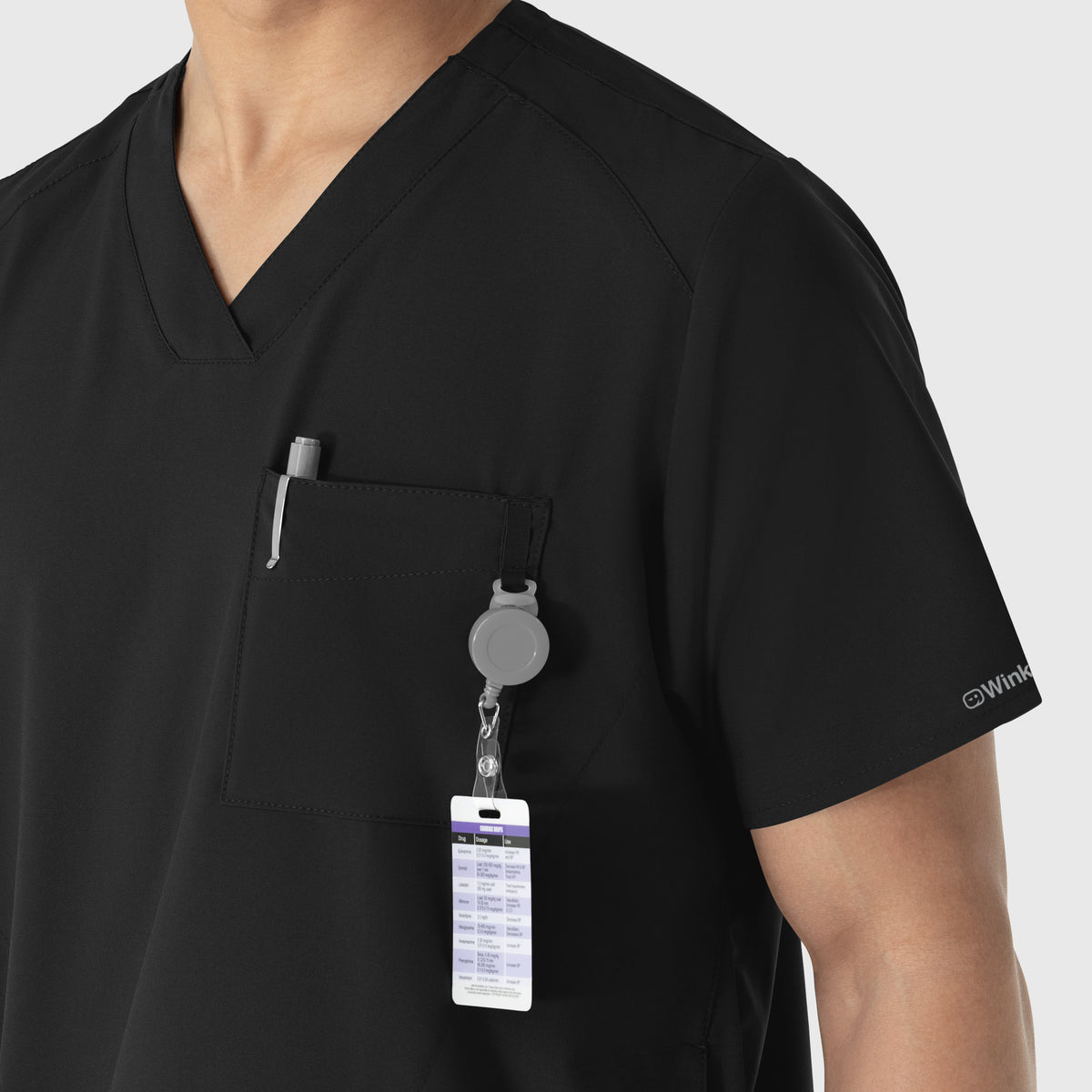 Polera clínica hombre WonderWink 6355A, detalle 14 - Uniformes Clínicos Sami